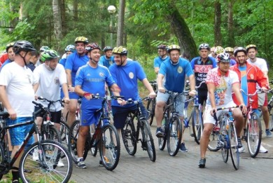 Руководители и работники органов финансовых расследований Комитета госконтроля Беларуси приняли участие в велопробеге
