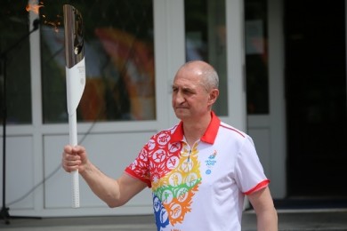 Представитель Комитета госконтроля Гродненской области принял участие в эстафете огня «Пламя мира»