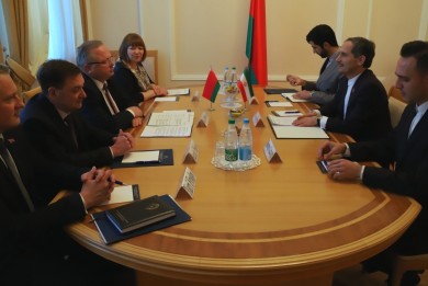 Meeting between Vasily Gerasimov, Chairman of the State Control Committee and Saeed Yari, Ambassador Extraordinary and Plenipotentiary of the Islamic Republic of Iran to Belarus