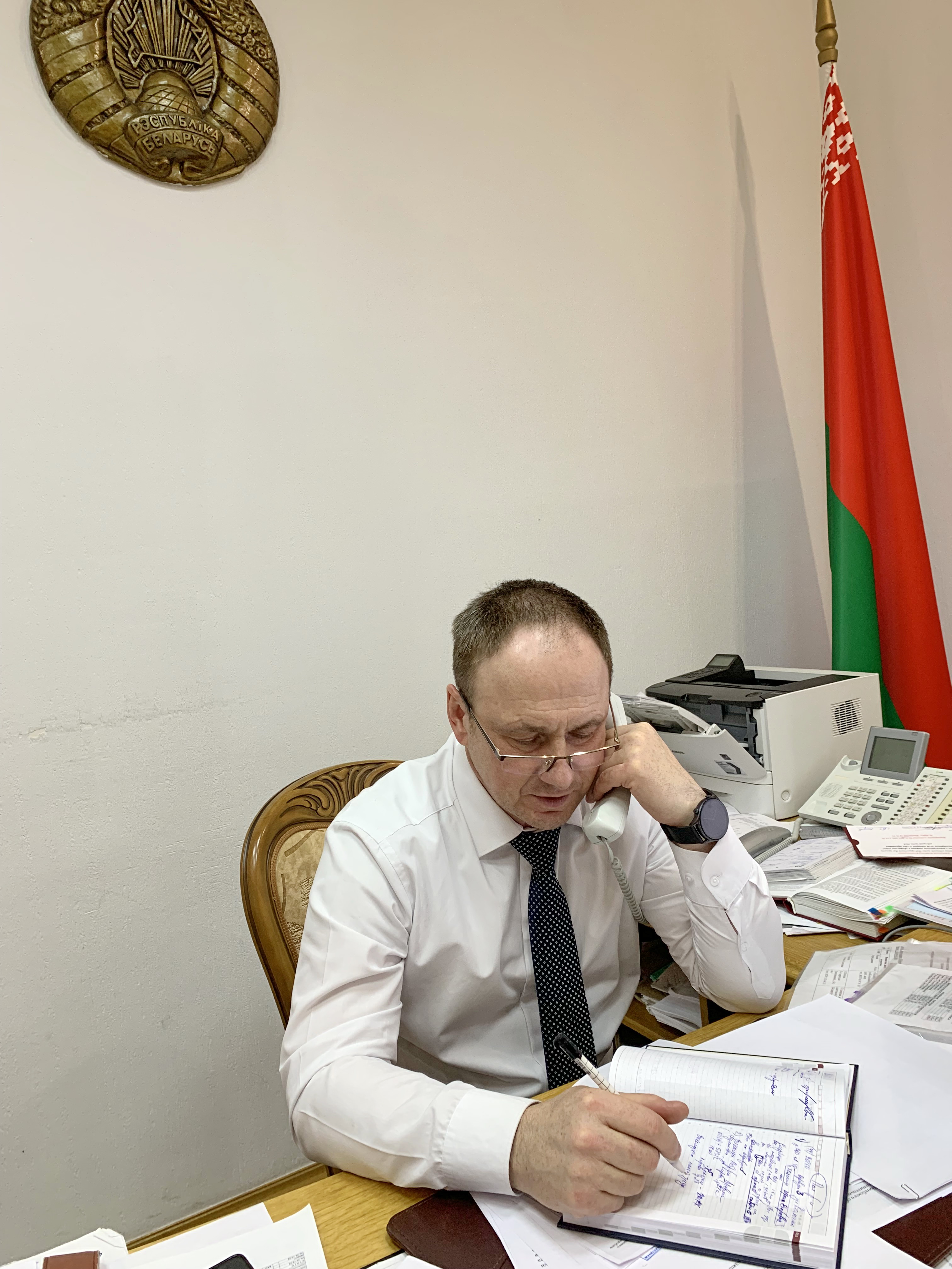 Председатель Комитета госконтроля Витебской области В.В.Годяцкий 26.10.2023 провел прямую телефонную линию с жителями Витебской области
