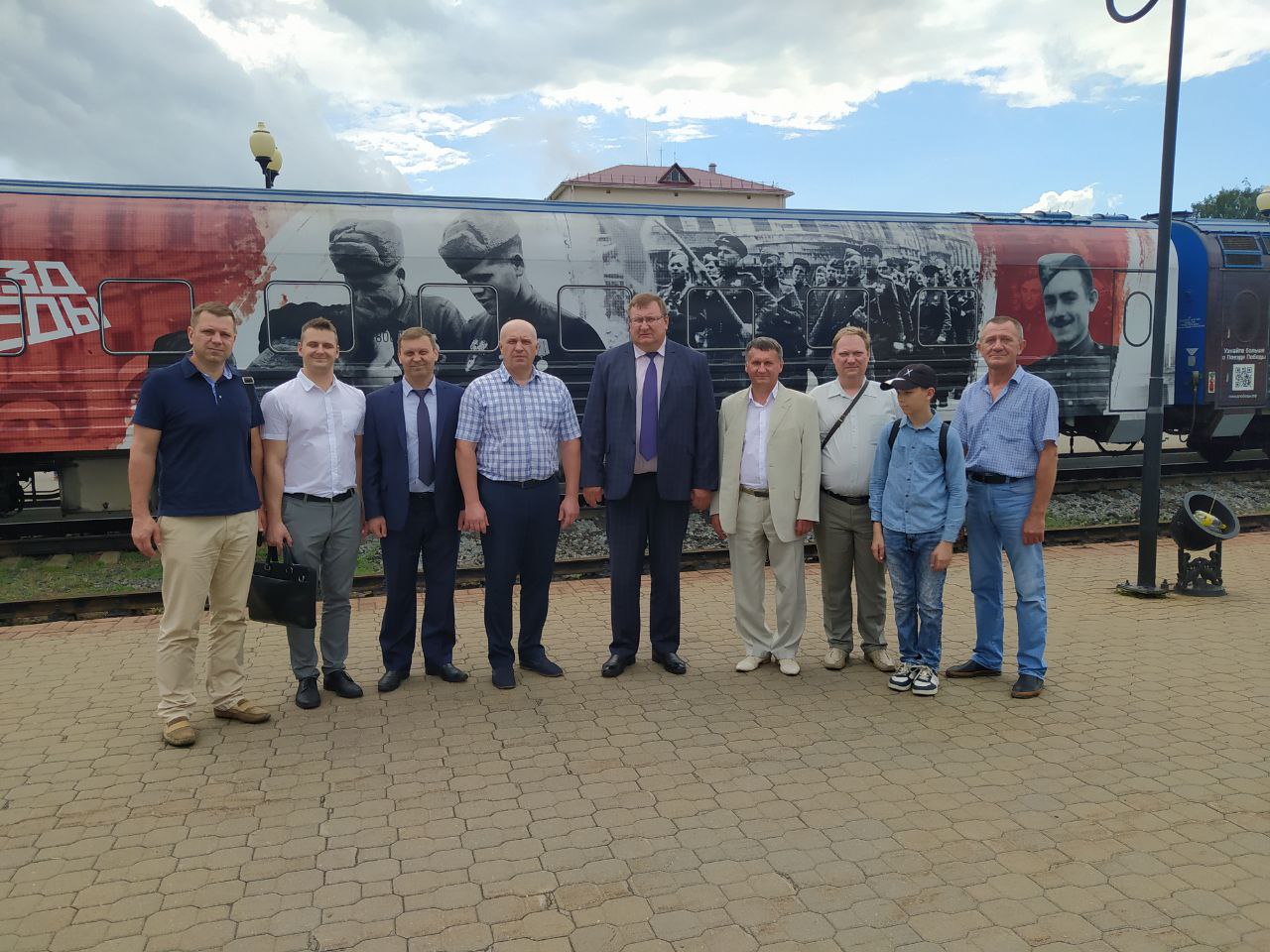 Представители Комитета госконтроля Могилевской области посетили экспозицию «Поезд победы»